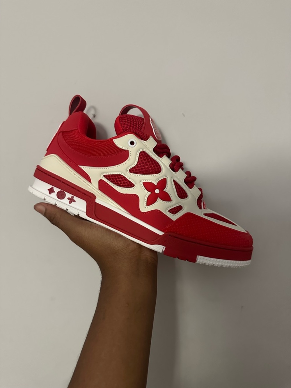 Louis Vuitton Vibrant Red Sporty Sneaker Accent - Picture 7 of 10
